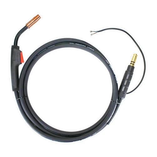 SÜA 100 Amp MIG Gun Torch Compatible with Lincoln Magnum - 10 Feet Cable - Spade Terminals Signal Connectors