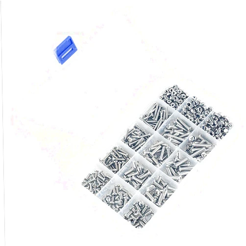 AAGAZA JNOIHF Screw Combination Set, M3 M4 M5 Screws of Stainless Steel Screw Assortment Head Nut Screw, Round Pan Head Drive Wood Screw Assortment 240PCS/3758