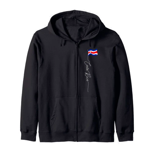 Costa Rica Flag Gifts for Costa Rican Patriots Costa Rica Bandera de Costa Rica, Costa Rican patriotic flag Zip Hoodie