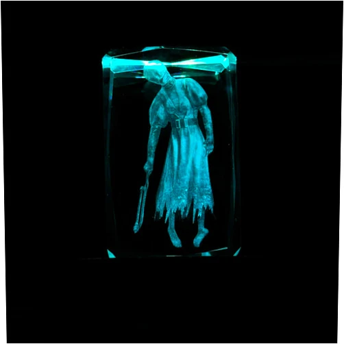 SUPIA ART FACTORY Dead by Daylight 3D Crystal Figure - Killer Nurse - RGBW 16 Colorful LED Lighting Stand with Laser Engraved Crystal Figure. Dead by Daylight Merch, Goods, DBD Figure
