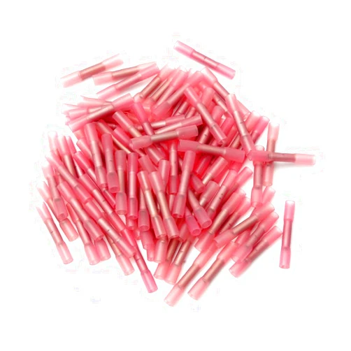 Hosfairy 100x Heat Shrink Butt Wire Electrical Crimp Terminal Connector 18-22AWG