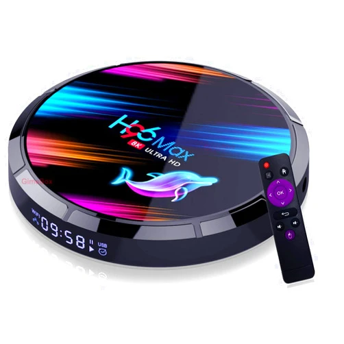 GimeBox H96 Max X3 TV Box Android 9.0 4GB 32GB Android TV Box Amlogic S905X3 64-bit Quad core A55 CPU G31 GPU Support 2.4G/5G Dual Wifi/1000M LAN/BT 4.0/USD3.0/H265/HD2.1/3D 4K/8K Smart TV Box