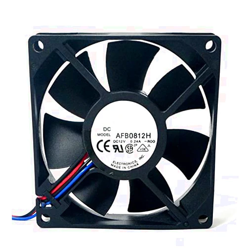 James Ander AFB0812H 12V 0.24A 80X80X25MM 3-Wire Dual Ball Cooling Fan