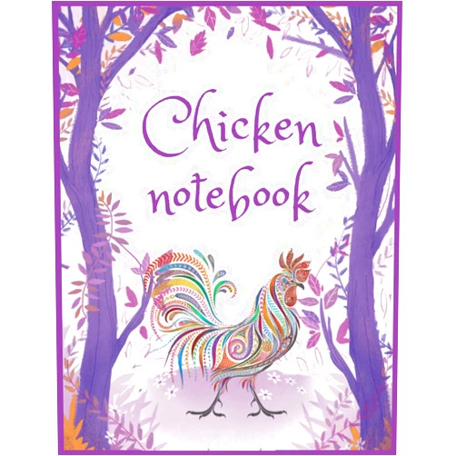 JACKIE LYNN GROSS Chicken Notebook: Blank Lined Journal - Sketch Drawing, Journal Notes Sketchbook - Perfect gift for Chickens Lovers, Students, Teachers and Kids 8.5 x 11 inch 100 Pages