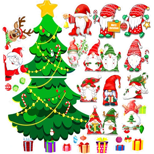 Generic Magnetic Christmas Tree - Magnetic Christmas Tree for Refrigerator, Christmas Refrigerator Magnets Christmas Tree, Christmas Refrigerator Magnets Magnetic Christmas Tree, Christmas Fridge Magnets (A)