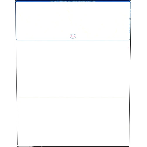 Stockchecks 1000 Top Blue Marble Blank Laser Checks