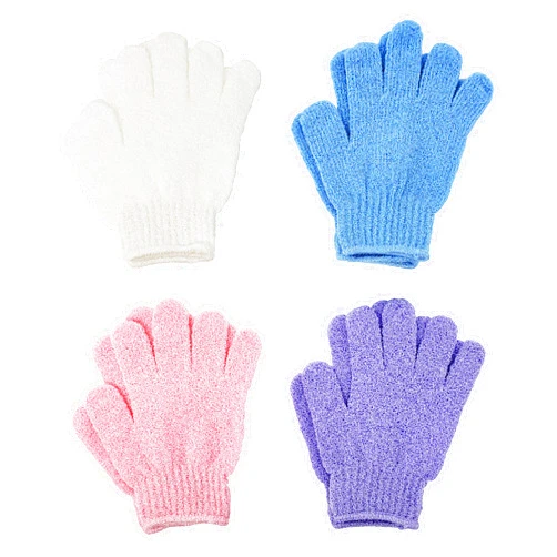 ATB 4 Pairs Exfoliating Gloves - Premium Scrub Wash Mitt for Bath or Shower - Luxury Spa Exfoliation Accessories For Men and Women