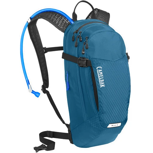 CamelBak M.U.L.E. 12 Mountain Biking Hydration Backpack - Easy Refilling Hydration Backpack - Magnetic Tube Trap 100oz