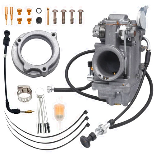 JDLLONG HSR45 45mm Carburetor for Mikuni HSR Performance Pumper for D HSR 45mm EVO TwinCam TM45 with Carb Choke Cable