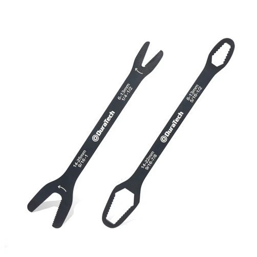 DURATECH Universal Wrench Set, Multi-functional Wrench Set, SAE & Metric, 1/4”-1”& 6-25mm, 38 sizes in 2 Piece, for Home and Car Repair