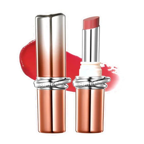 JUDYDOLL PDRN Stay Shine Lipstick,Nourishing with Salmon Dna Serum&80% Rose Collagen Essence,Dual-Layer Color Lock, Transfer-Resistant,Long Wear,Nude Color(102 Effortless Nude)