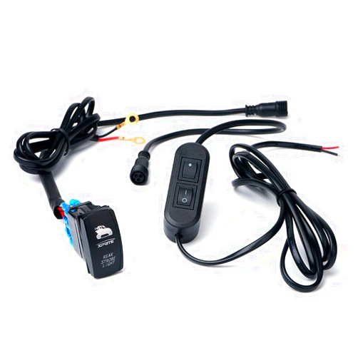 Xprite Wiring Harness with 2 Switches for Rear LED Strobe Chase Light Bars