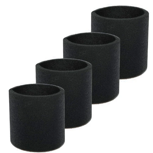 ArchiMax 4 Pack 90585 Foam Sleeve Filter for Most Shop Vac & Vacmaster & Genie Shop Wet Dry Vacuum，VF2001 Foam Replacement Filter for Wet Dry Vacuum Cleaner, Vacuum Replacement Parts