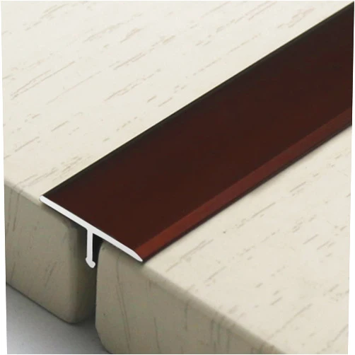 LPRR Floor Transition Strip Heavy-Duty Metal Gap Covering Joining Strip, Scratch-Resistant Ramp Edge Guard for Floor Connection, Smooth Edging Trim Strip (Size : 47.2inch)