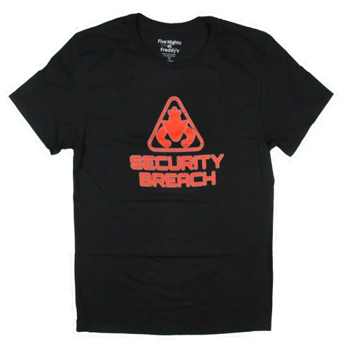 Seven Times Six Five Nights At Freddy's Men's Security Breach Adult Short Sleeve T-Shirt (Small)