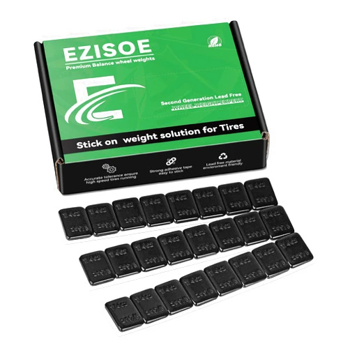 EZISOE 240PCS Black Stick on Wheel Weights, 1/4oz 60OZ/Box 240PCS Lead Weights with 2mm Tear-Off Edge Adhesive Tape