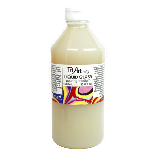 Tri-Art Liquid Glass Pouring Medium 1000mL, 33.81 Fl Oz (Pack of 1)