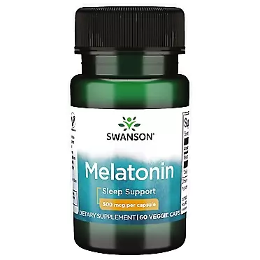Swanson Melatonin 500 mcg 60 Veg Capsules 1