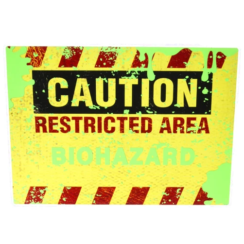 Amscan Biohazard Metal Hanging Sign -11