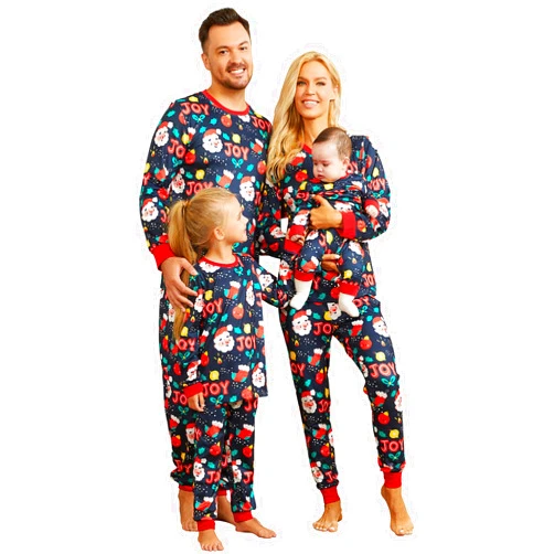 Balatale Christmas Pajamas for Family Matching Family Pajamas Sets Xmas Elk Reindeer Print Family Xmas Sleepwear Set