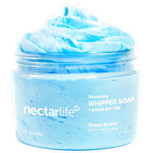 Nectar Bath Treats Whipped Soap (10 Ounce, Ocean Breeze)