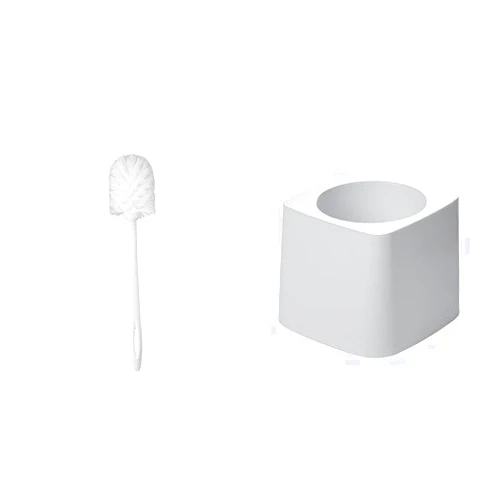 Rubbermaid Commercial Toilet Bowl Brush WITH Base Holder (FG631000WHT and FG631100WHT)