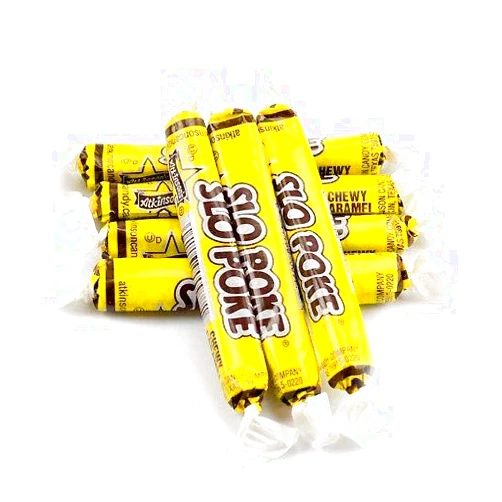 All City Candy Slo Poke Chewy Caramel Candy - 3 LB Bulk Bag