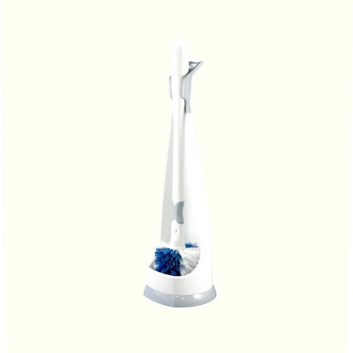 Unger No-Drip Toilet Brush Set, Flexible Neck Scrubber with Portable Carrying Caddy Holder, Discreet Bathroom Cleaning Supplies, Scrub Tough Stains with Non-Scratch Bristles