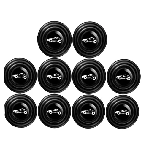 UIEHBCV Car 10pcs Universal Car Door Protection Sticker Anti-Collision Silicone Car Door Pad Accessories Soundproof Buffer Gasket, Black, 2.8 cm