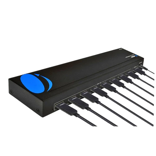 OREI HDMI Splitter 1 in 8 Out with Video Resolutions up to 4K@30hz, EDID Management, 10.2 Gbps Video Bandwidth & Plug and Play Installation