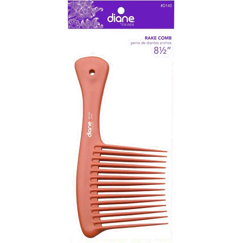 Diane Detangling Comb, 2 pieces, Hair detangler, hair brush, Rake comb, Extra long wide teeth, Bone color