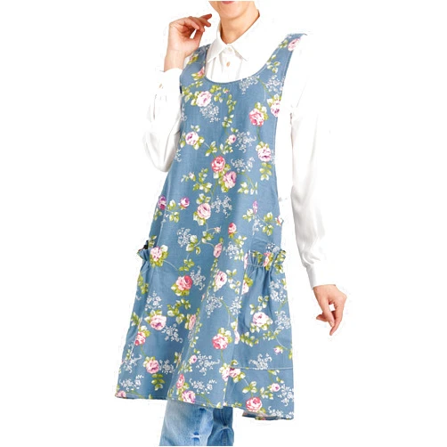 APRONNER Cozy Adjustable Cross Back Aprons for Women with Pockets Cotton Linen Cooking Kitchen Baking