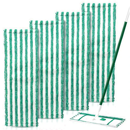 KTNAid 4 Pack Microfiber Mop Heads for Libman Microfiber Floor Mop, Mop Pads Refills for Libman Mop Head Replacement, Reusable & Washable Pads for Multi-Surface Floors, Wet & Dry Cleaning Pad