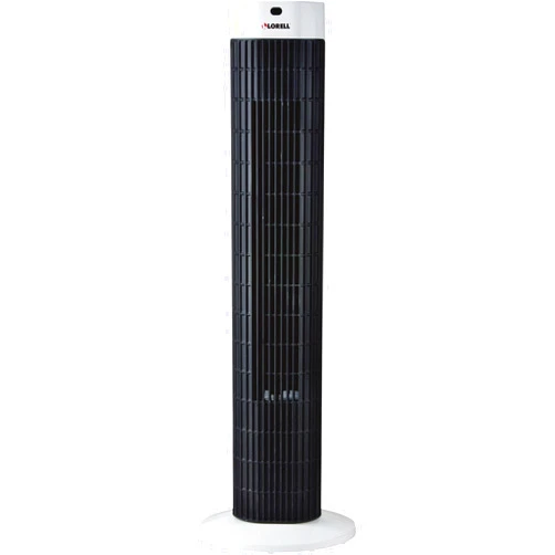 Lorell, LLR00075, Tower Fan, 1 Each, Black,Silver