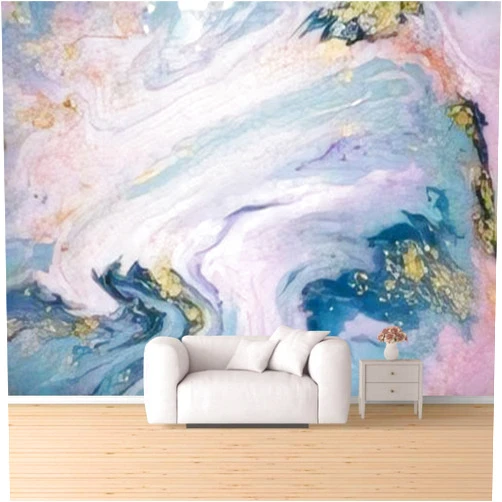 KHA44DFRGV Pastel Colors Natural Luxury Marbleized Effect Ancient Oriental Peel & Stick Wallpaper Removable Self-Adhesive Large Wallpaper Roll 3D Wall Mural Sticker Home Decor for Living Room Bedroom