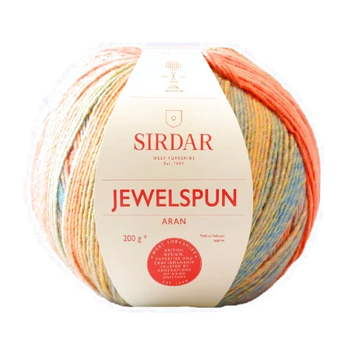 Sirdar Jewelspun Aran - Citrine Sunrise (849) - 200g