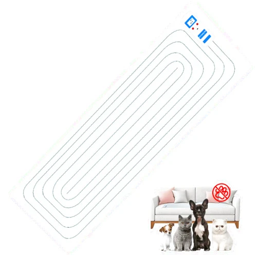 Petnais Pet Training Mat, Fecal Mat, Indoor Cat and DogDeterrent Mat, Cat Mat, Dog Mat, Keep Cats and Dogs Away from Sofas, Counters, Kitchens, Safety Electric ShockTraining Mat (12x60)