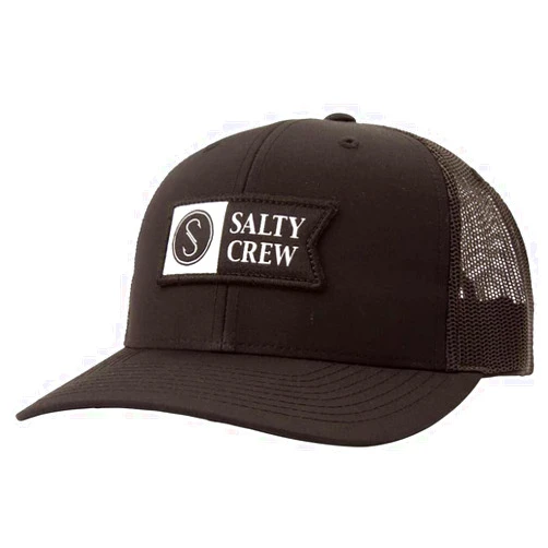 Salty Crew Men's Graphic Logo Sport Trucker Hat - Unisex Adjustable Baseball Hat for Adults - Premium Cotton