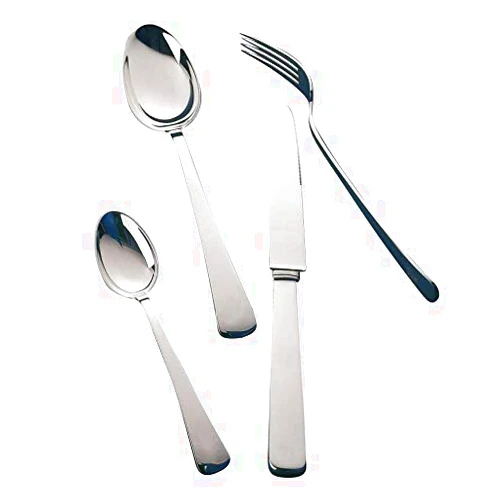 Blue Chilli Design Exclusive Silver-Plated Cutlery - 4-piece, for one Person, Design: AVANT. Made in Germany