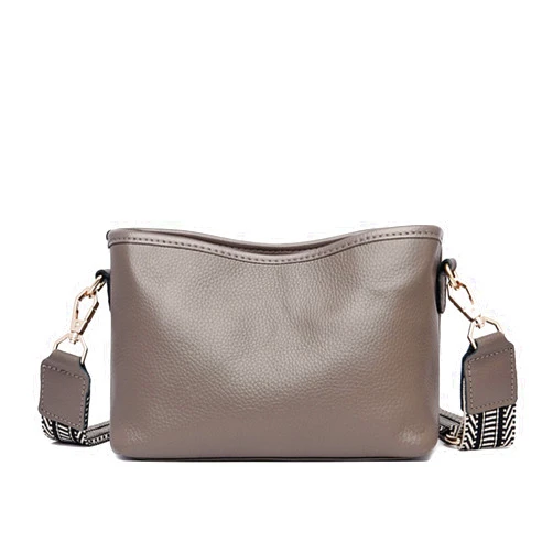 Flydem Small Crossbody Bag for women,Wide Strap Mobile Wallet One Shoulder Leather Handbag Wallet with ID Pocket