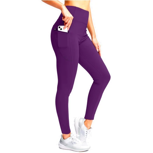 SANTINY Women's Fleece Lined Winter Leggings Water Resistant High Waisted Thermal Hiking Running Warm Pants Women Pockets