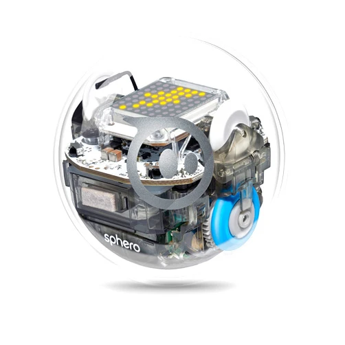 Sphero BOLT: App-Enabled Robot Ball with Programmable Sensors + LED Matrix, Infrared & Compass - STEM Educational Toy for Kids - Learn JavaScript, Scratch & Swift