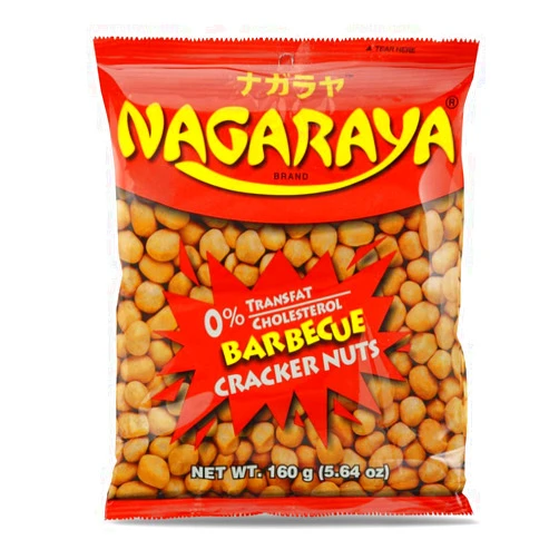 Nagaraya Cracker Nuts (Barbeque Flavor) - 5.6oz (Pack of 6)