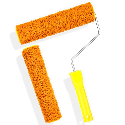 Willinglong 2 Pcs Texture Roller Paint Roller Covers with Roller Frame Kit, Paint Roller 9 Inch, Small Paint Rollers for Painting Walls, Home Improvement Paint Supplies