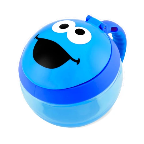 Skip Hop x Sesame Street Baby Snack Container, Toddler Snack Cup, Cookie Monster