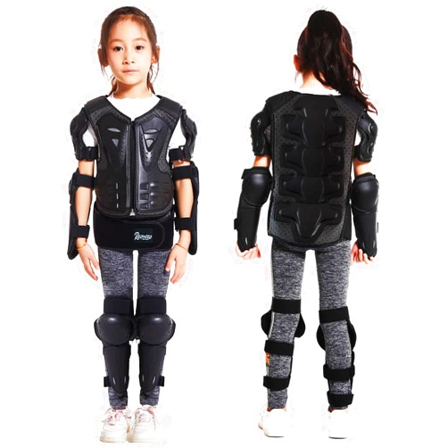 Reomoto Kids Full Body Protector Youth Dirt Bike Gear for Motorcycle Cycling Skiing Motorbike Riding Bike Vest with Knee Elbow Protectors