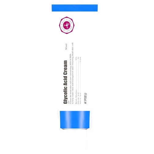 A'PIEU A’PIEU Glycolic Acid Cream 1.69 fl oz - AHA BHA Exfoliating Moisturizer with Glycolic & Salicylic Acid | Hydrating Daily Peeling Gel Cream for Smooth, and Clear Skin. Korean Skincare