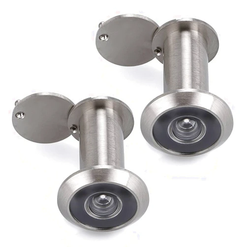 Sumnacon Safety Door Viewer,Solid Brass 220-degree Door Viewer/Peephole with Heavy Duty Rotating Privacy Cover for 1-3/8