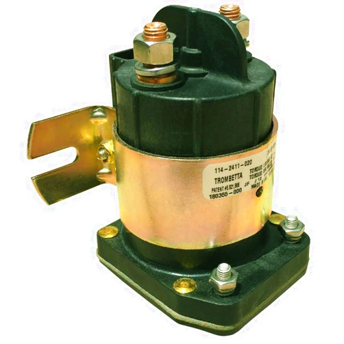USAutoElectric Solenoid, OEM Trombetta 114-2411-020-02, 114-2411-020, 24 Volts Continuous Duty with Nuts