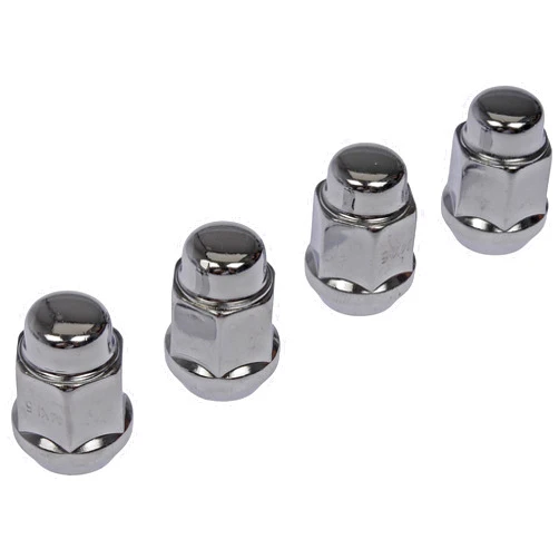 Dorman 711-605 Wheel Nut Chrome Acorn Bulge Seat M14-1.50 Compatible with Select Models, 4 Pack